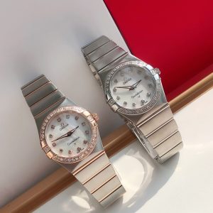 Omega Constellation Super Clone Ladies' Watch with Genuine Diamonds 1138612327 - front view
