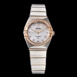 Ladies' Omega Constellation 25mm Super Clone Watch with Swiss Quartz 1127856919 - front view