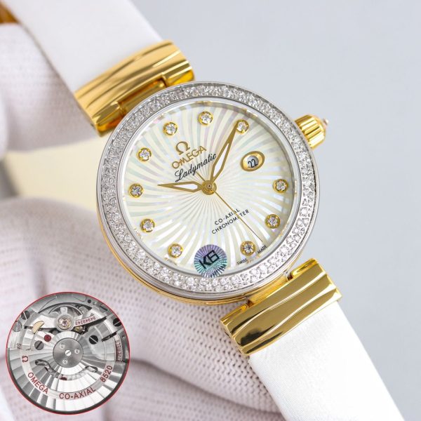 Exquisite Omega De Ville Ladymatic 1:1 Super Clone Watch for Women 1035661949