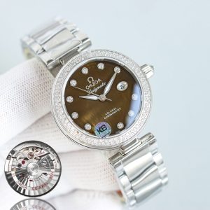 Exquisite Omega De Ville LadyMatic Super Clone & Luxury Replica Watch 979847737 - side view | De Ville Ladymatic