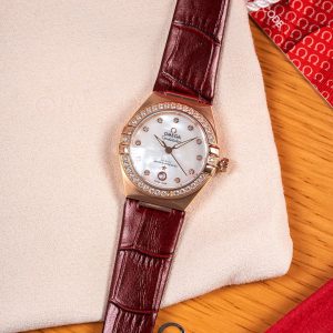 Luxury Omega Constellation Aventurine Ladies' Super Clone Watch 29mm 1119219966 - side view | Constellation
